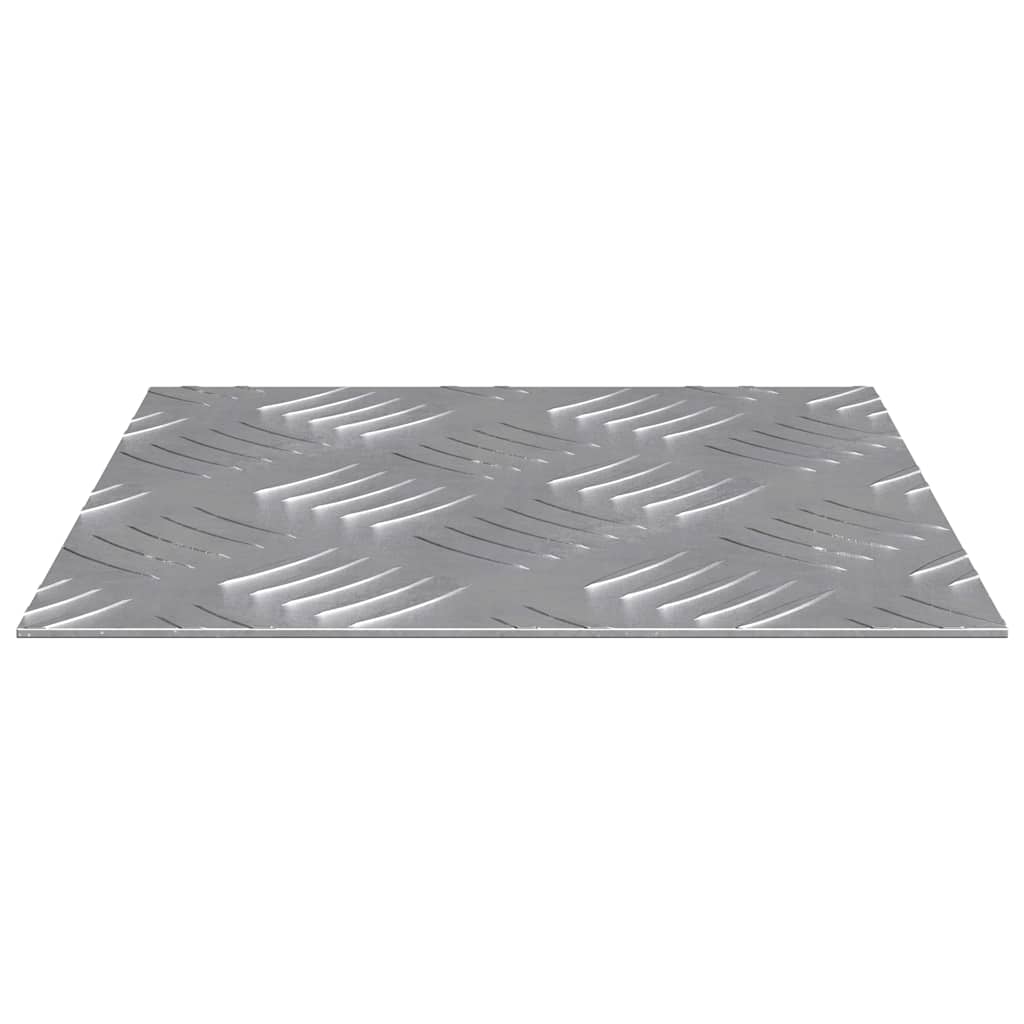 Treppe Tritt Quadratisch 2 pcs Silber 20 x 20 cm Aluminium