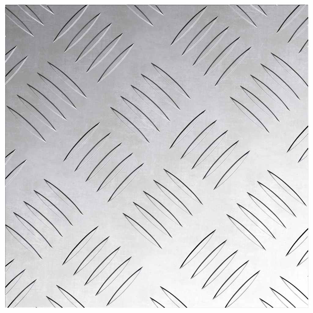 Marches Escalier Carré 4 pcs Argent 20 x 20 cm Aluminium