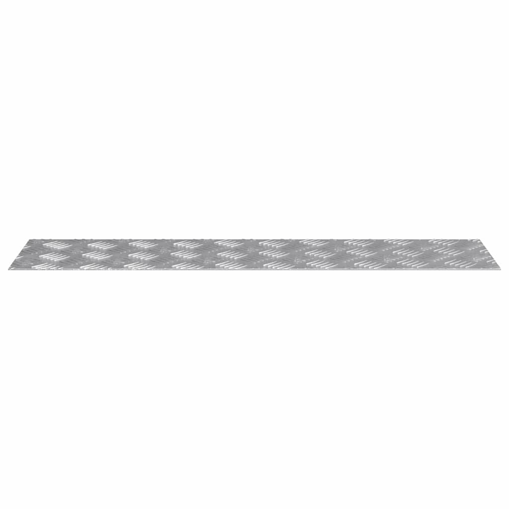 Escalier Marche Angle Droit 2 pcs Argent 80 x 20 cm Aluminium