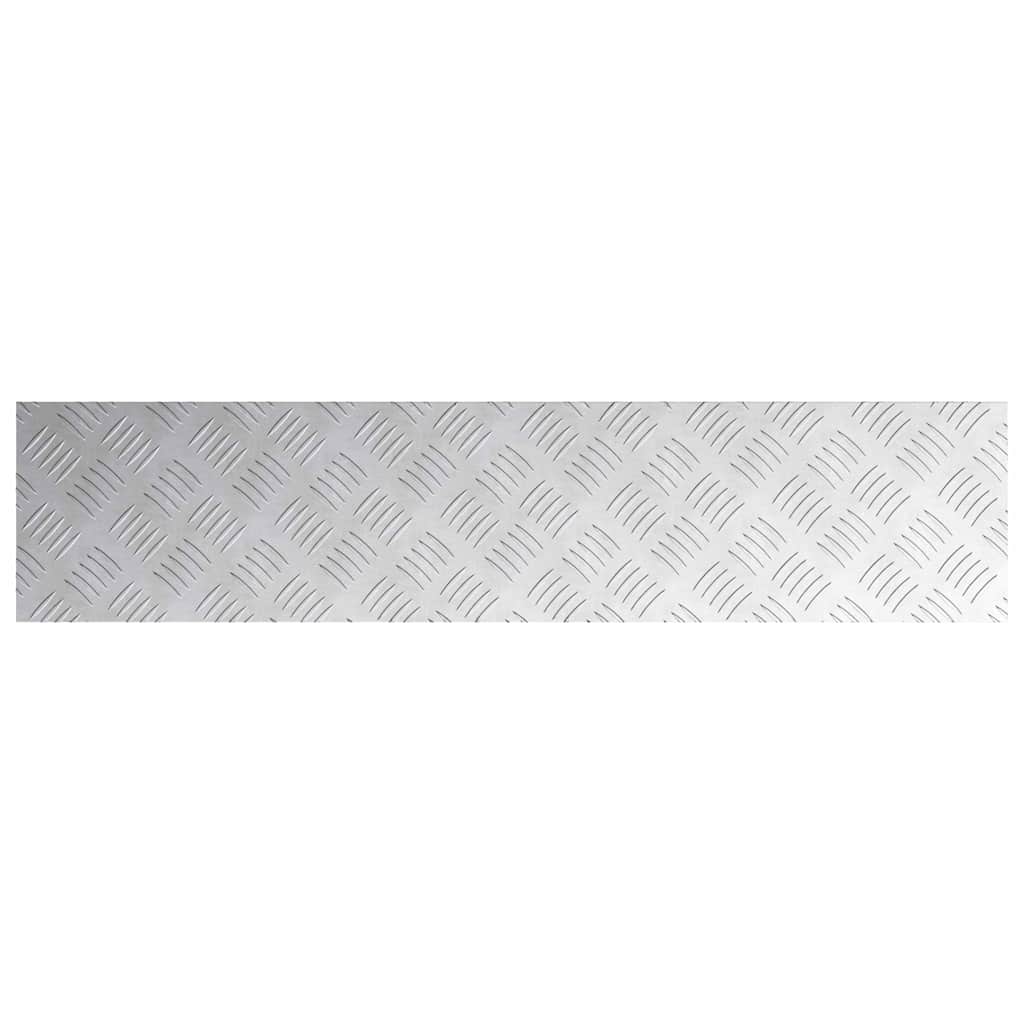 Treppe Tritt Rechtwinklig 4 pcs Silber 90 x 20 cm Aluminium