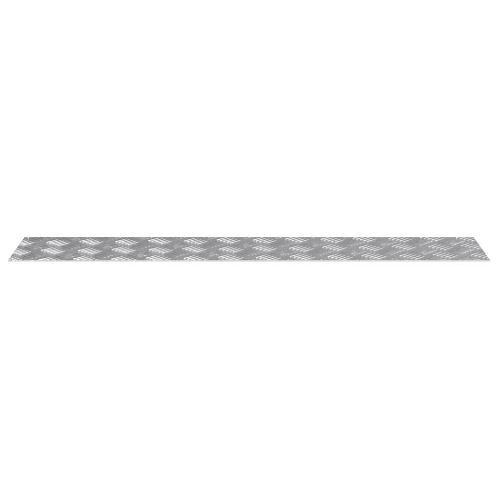 Treppe Tritt Rechtwinklig 4 pcs Silber 100 x 20 cm Aluminium