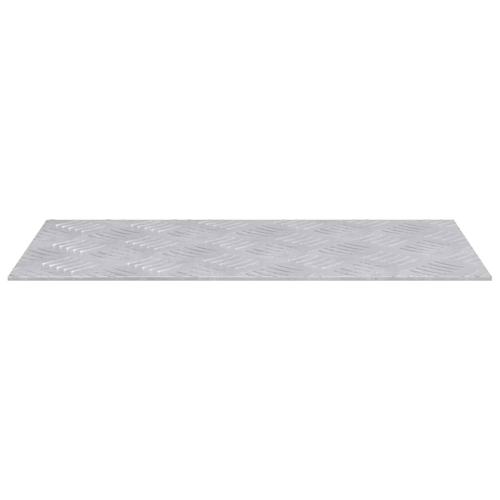 Treppe Tritt Rechtwinklig 2 pcs Silber 50 x 25 cm Aluminium