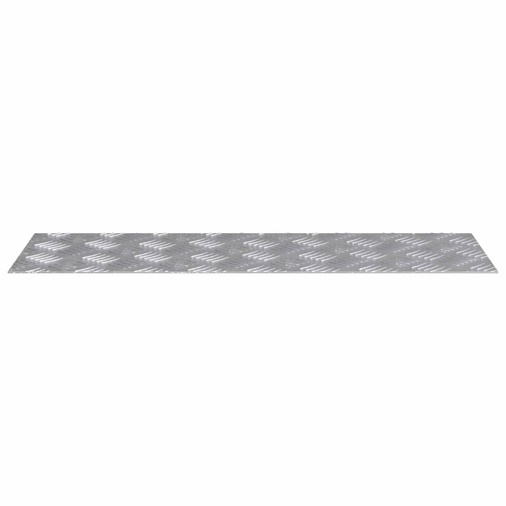 Stair Tread Right Angle 2 pcs Silver 75 x 25 cm Aluminum