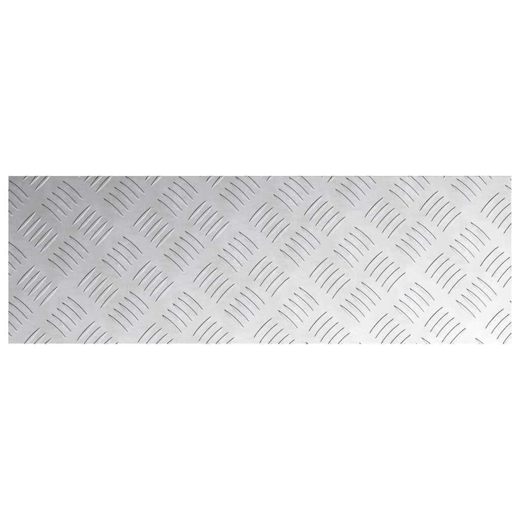 Stair Tread Right Angle 2 pcs Silver 75 x 25 cm Aluminum
