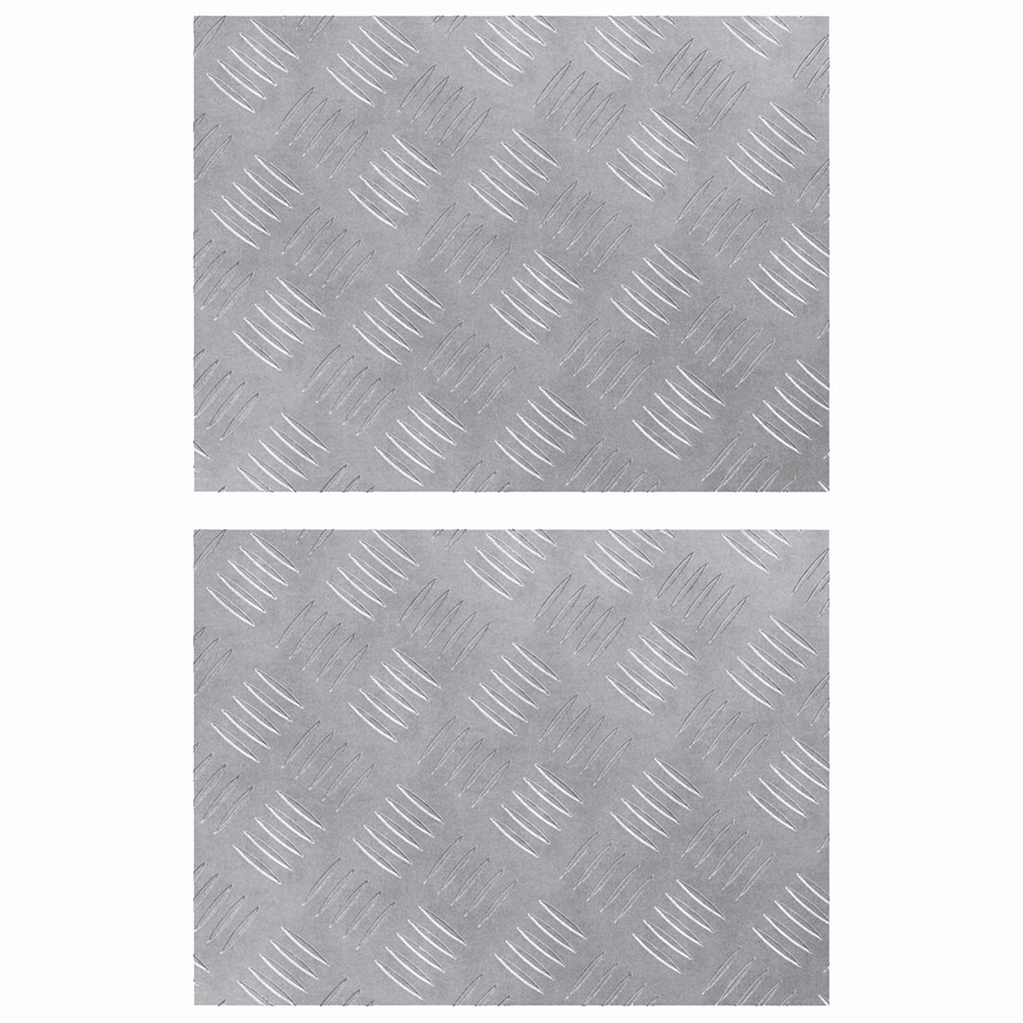 Treppe Tritt Rechtwinklig 2 pcs Silber 40 x 30 cm Aluminium