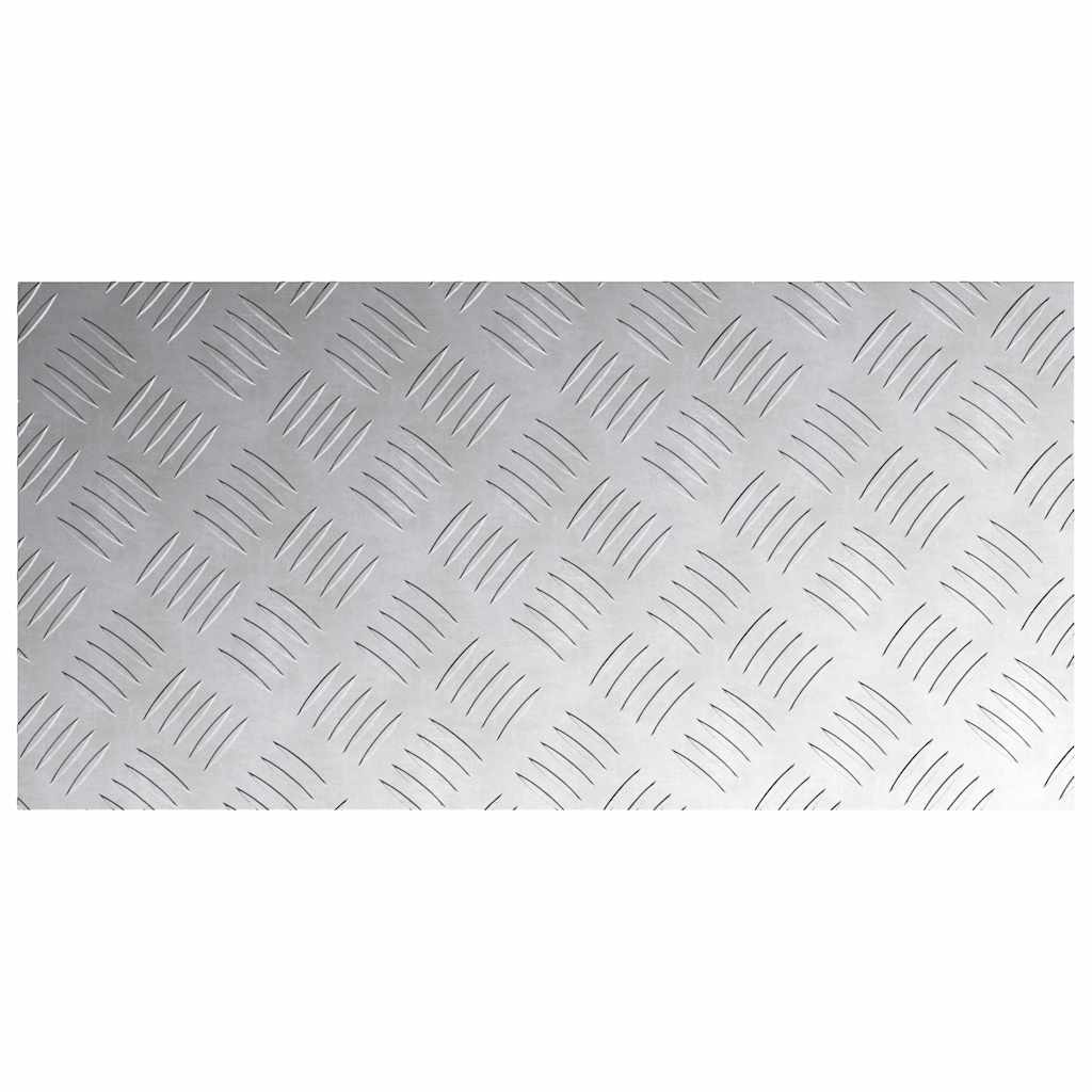 Escalier Marche Angle Droit 2 pcs Argent 60 x 30 cm Aluminium