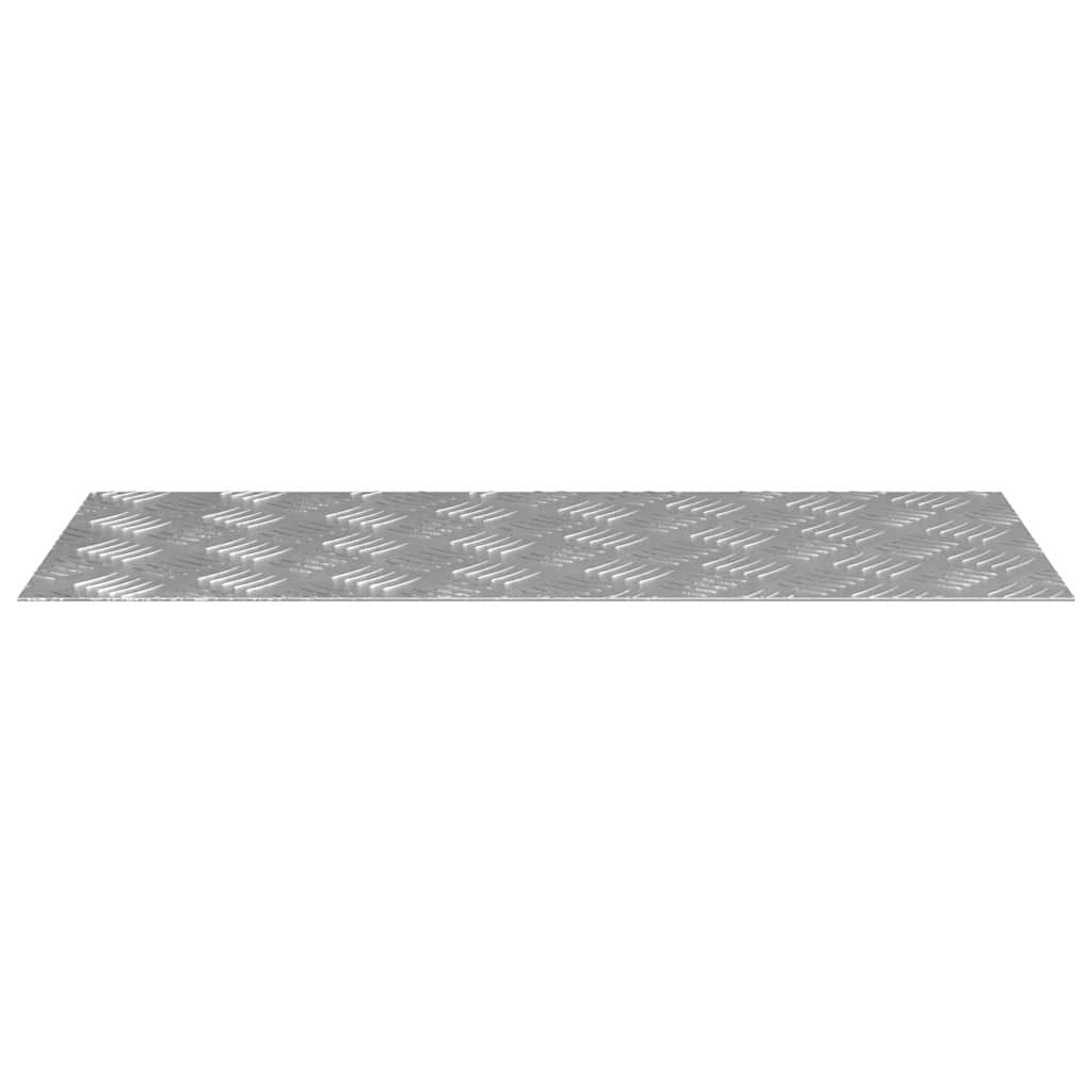 Stair Tread Right-angled 2 pcs Silver 70 x 30 cm Aluminum