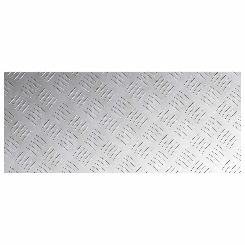 Stair Tread Right-angled 2 pcs Silver 70 x 30 cm Aluminum