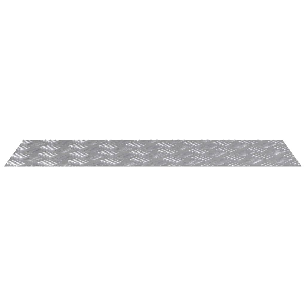 Escalier Marche Angle Droit 2 pcs Argent 80 x 30 cm Aluminium