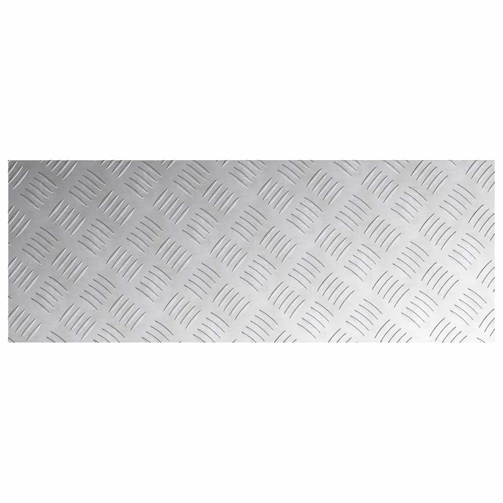 Escalier Marche Angle Droit 2 pcs Argent 80 x 30 cm Aluminium