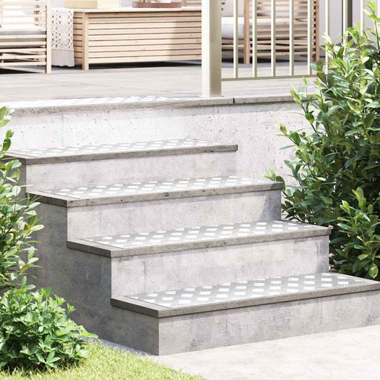 Treppe Tritt Rechtwinklig 2 pcs Silber 90 x 30 cm Aluminium