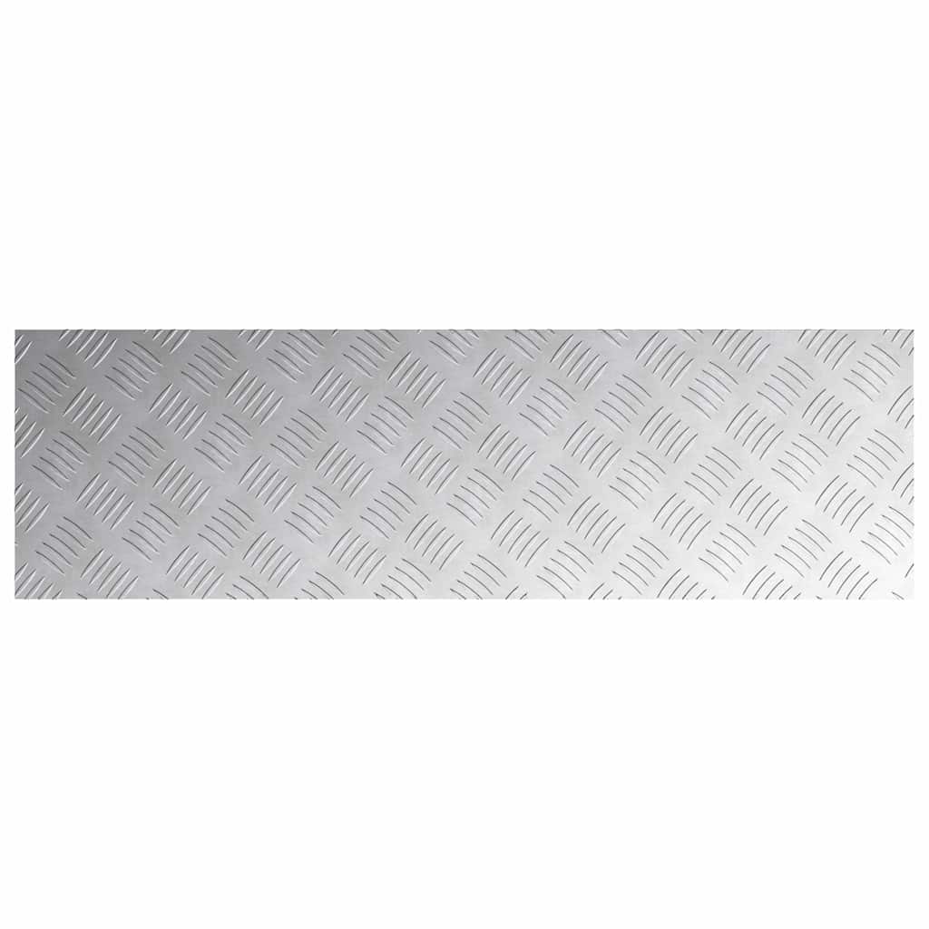 Stair Tread Right Angle 4 pcs Silver 100 x 30 cm Aluminum