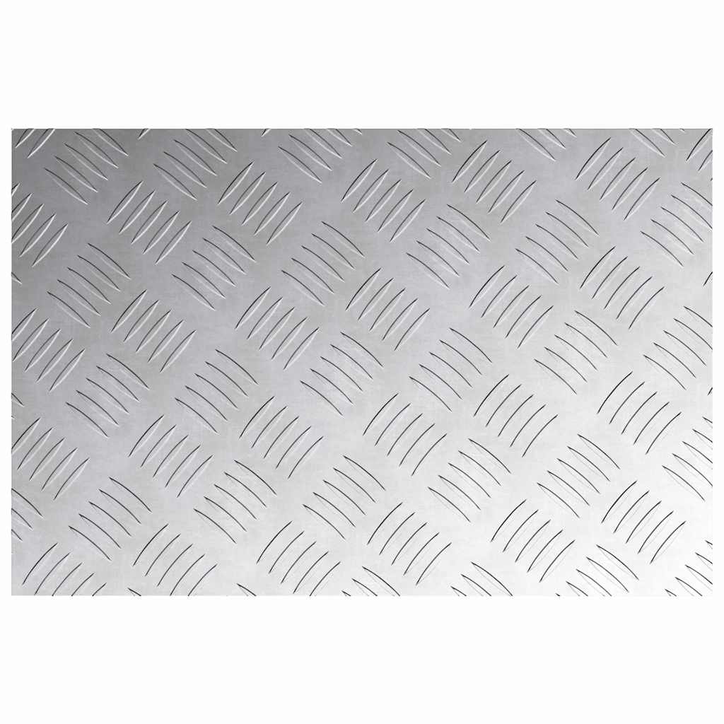 Treppe Tritt Rechtwinklig 4 pcs Silber 60 x 40 cm Aluminium