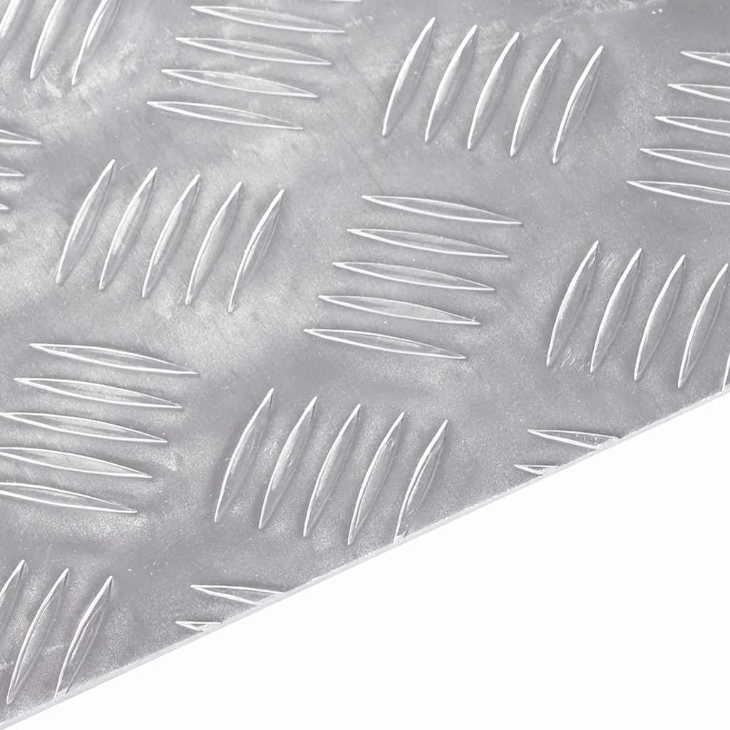 Stair Tread Right Angle 4 pcs Silver 60 x 40 cm Aluminum
