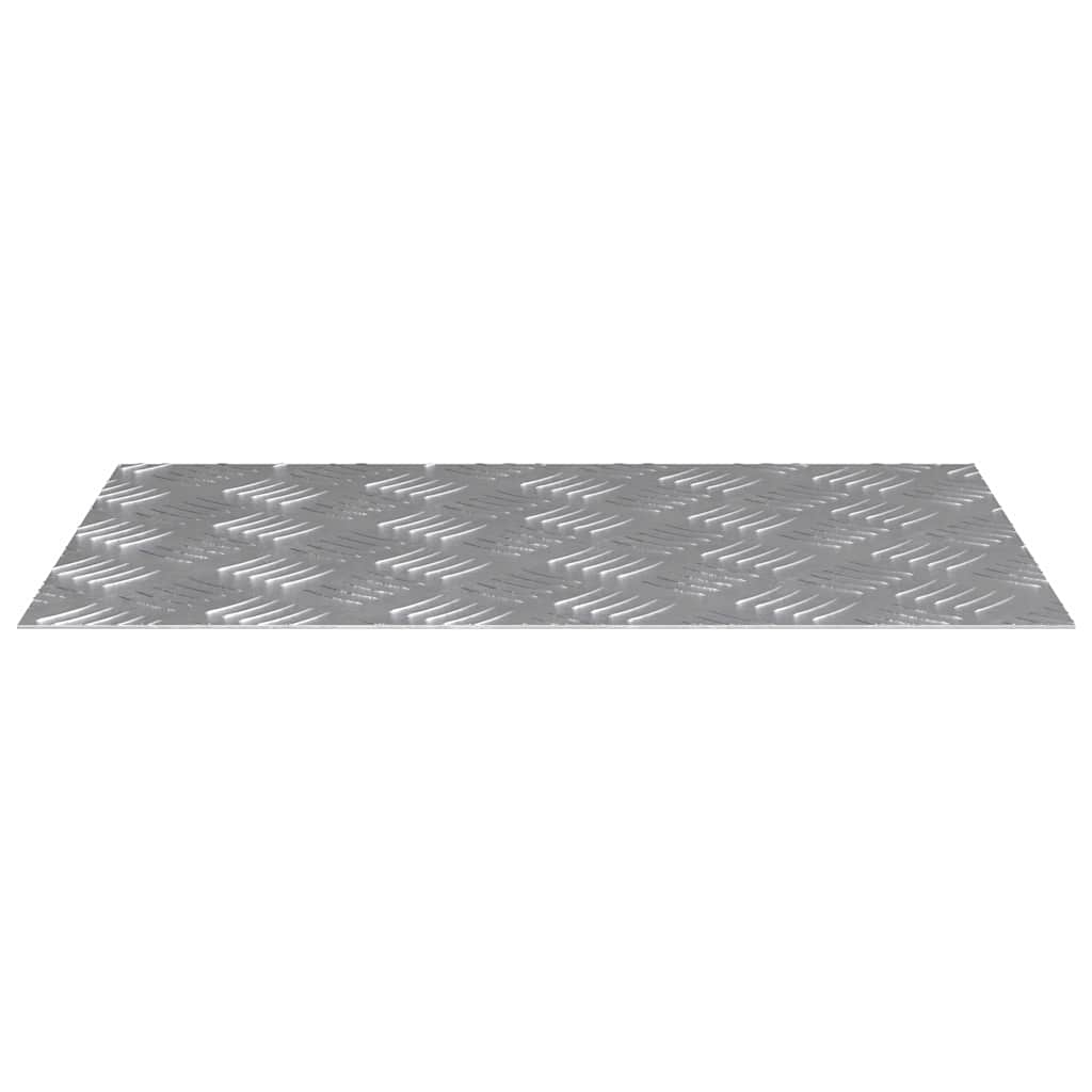 Stair Tread Right Angle 4 pcs Silver 60 x 40 cm Aluminum