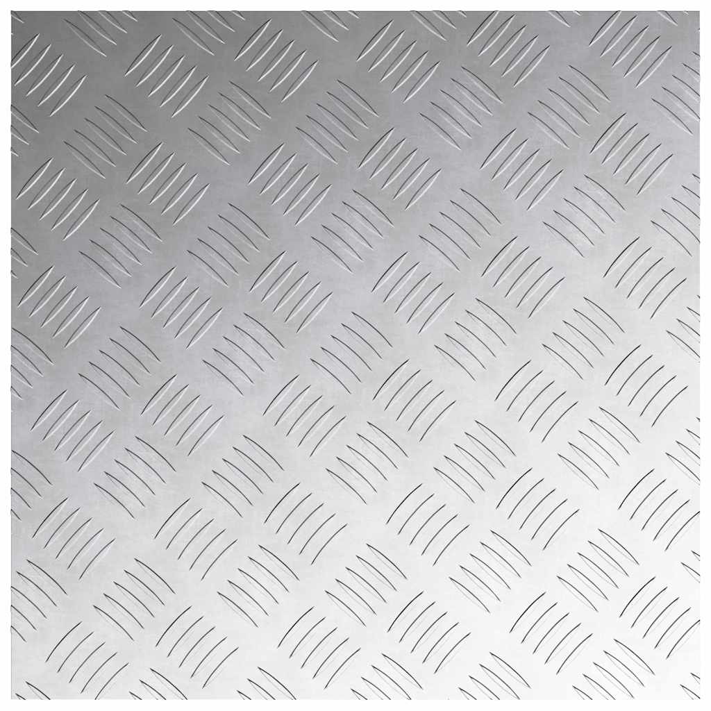 Stair Tread Square 2 pcs Silver 50 x 50 cm Aluminum