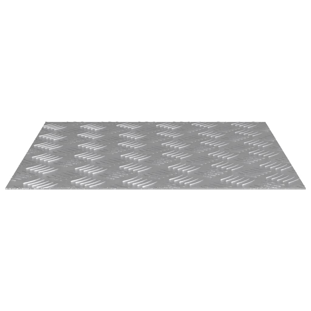 Treppe Tritt Quadratisch 4 pcs Silber 50 x 50 cm Aluminium