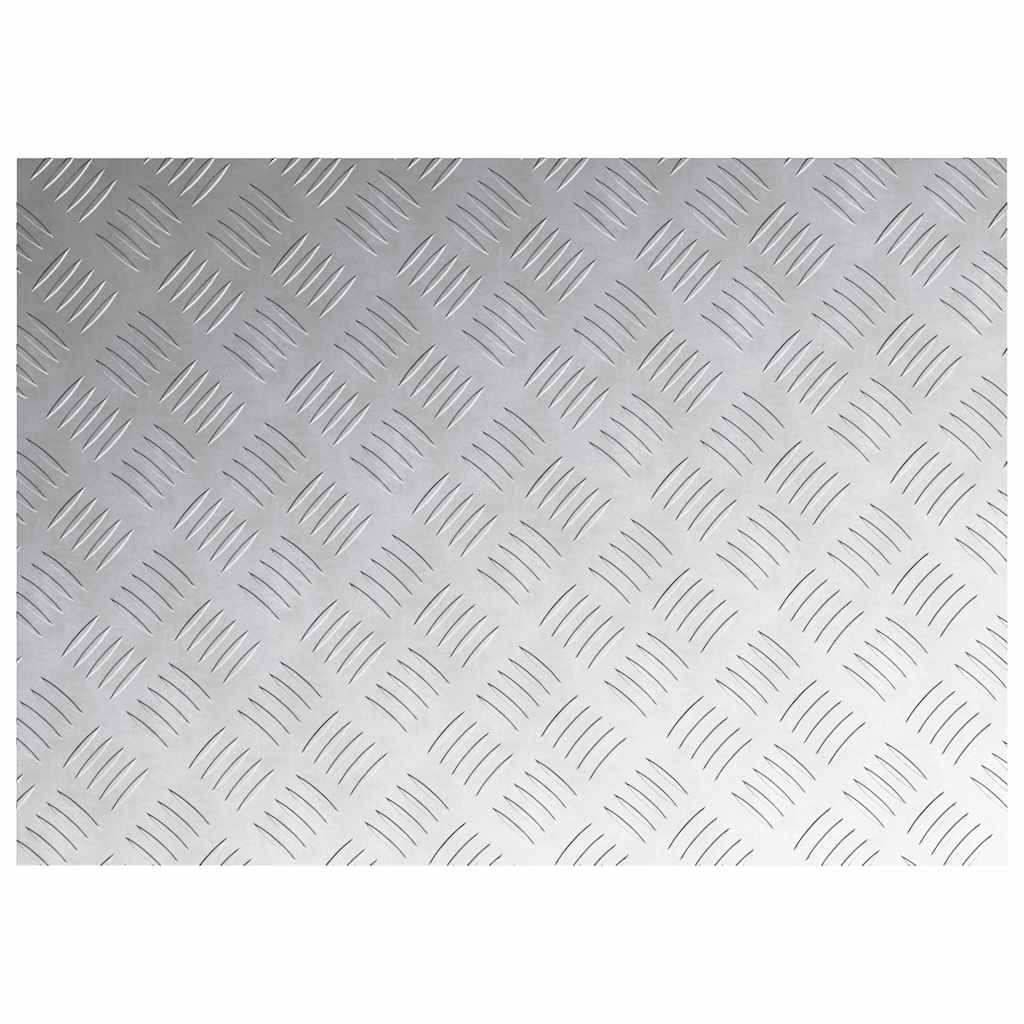 Treppe Tritt Rechtwinklig 4 pcs Silber 70 x 50 cm Aluminium