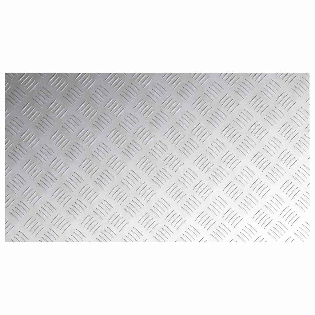 Treppe Tritt Rechtwinklig 2 pcs Silber 90 x 50 cm Aluminium