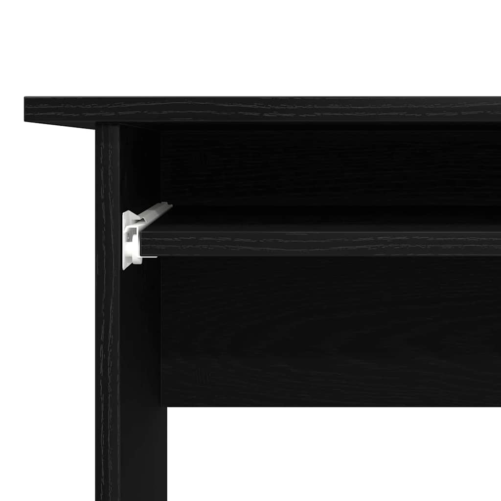 Corner Desk Black Oak Effect 120 x 140 x 75 cm
