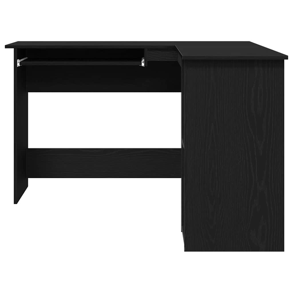 Corner Desk Black Oak Effect 120 x 140 x 75 cm