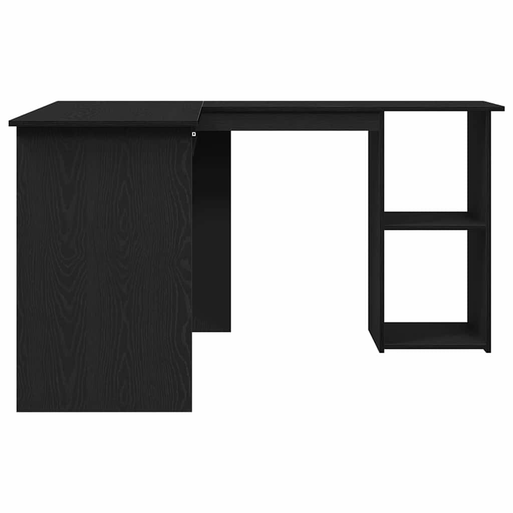 Corner Desk Black Oak Effect 120 x 140 x 75 cm