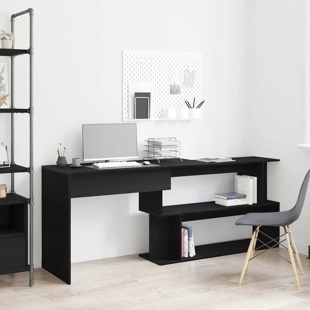 Desk Black Oak-look 200 x 50 x 76 cm