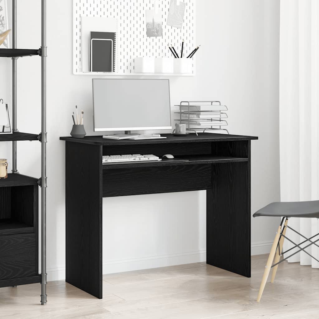 Desk Black Oak-look 90x50x74 cm Engineered Wood