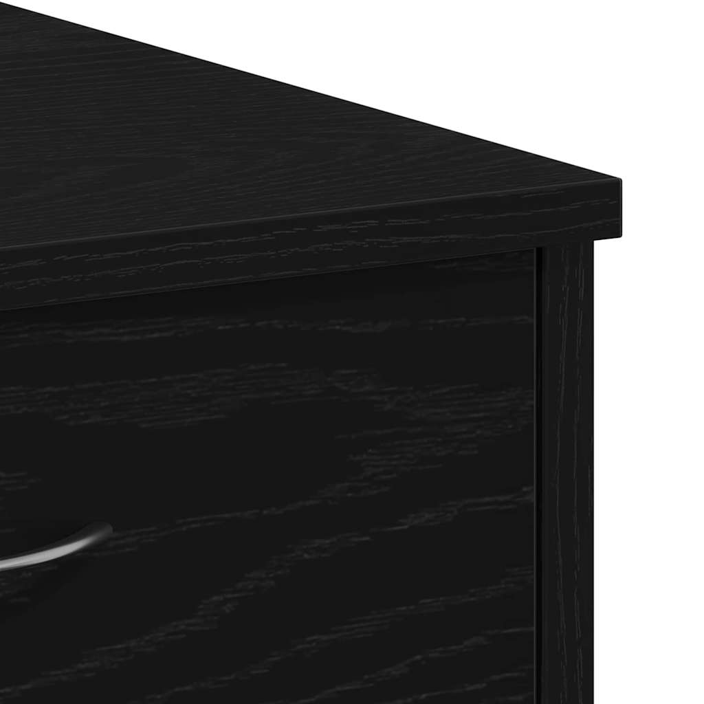 Desk Black Oak-effect 80 x 40 x 75 cm Engineered Wood