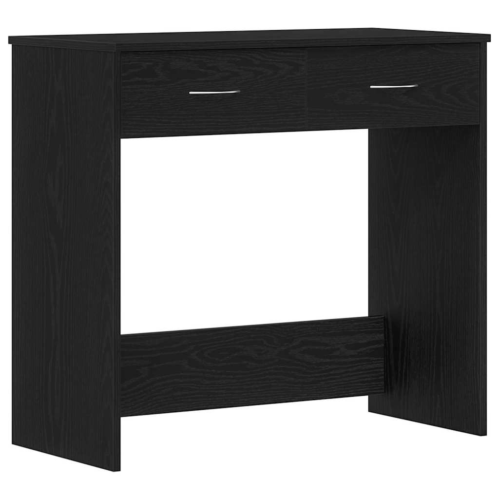 Desk Black Oak-effect 80 x 40 x 75 cm Engineered Wood