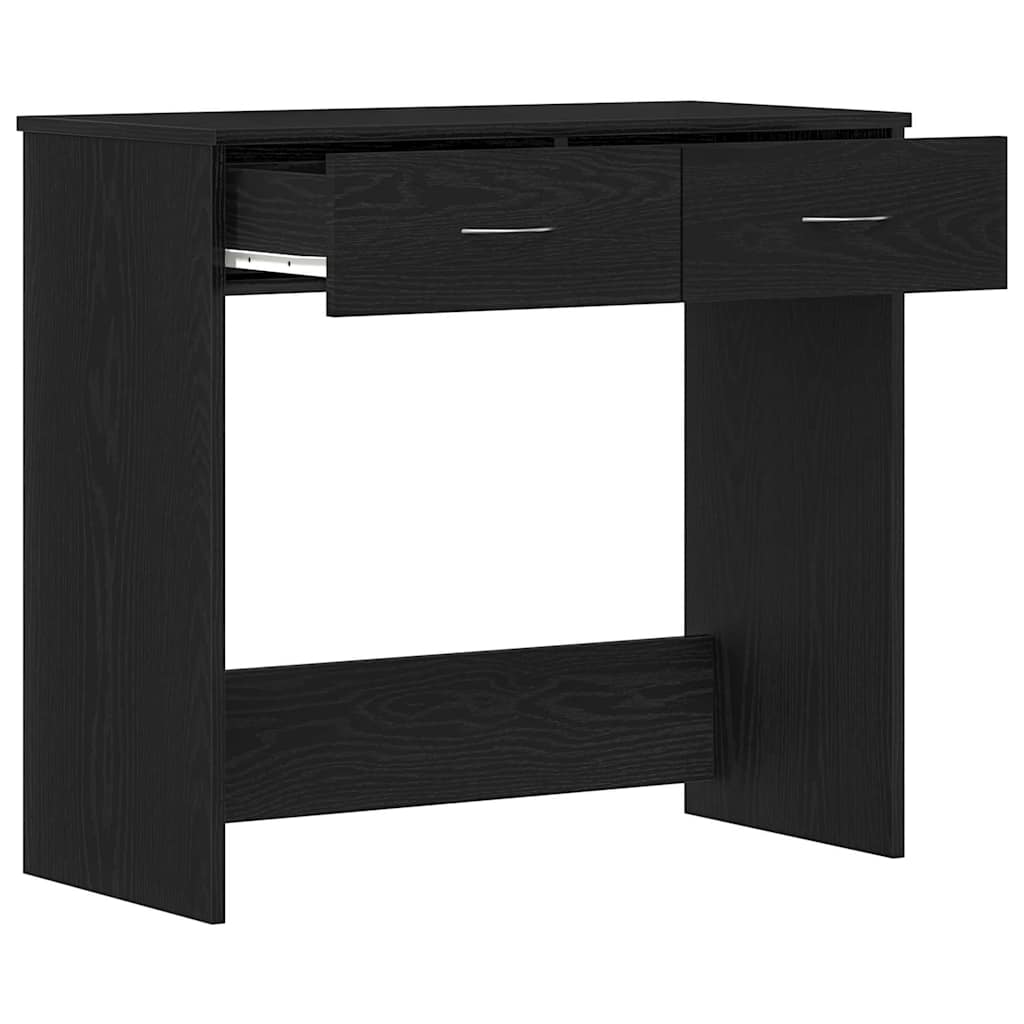 Desk Black Oak-effect 80 x 40 x 75 cm Engineered Wood