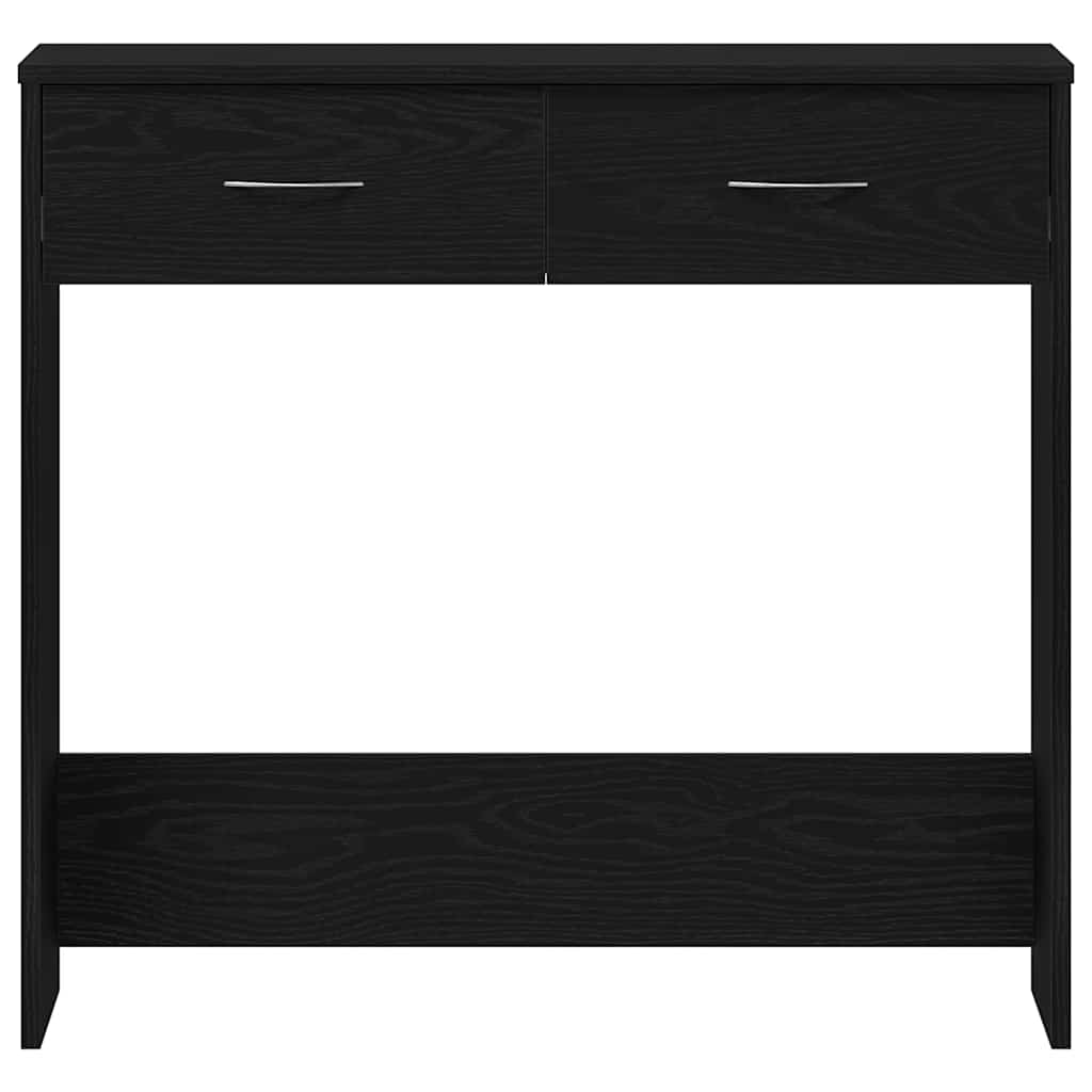 Desk Black Oak-effect 80 x 40 x 75 cm Engineered Wood