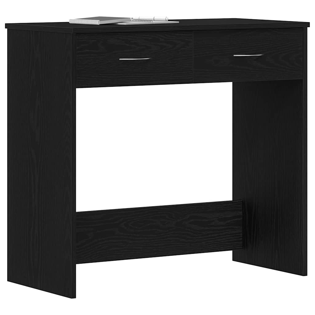 Desk Black Oak-effect 80 x 40 x 75 cm Engineered Wood