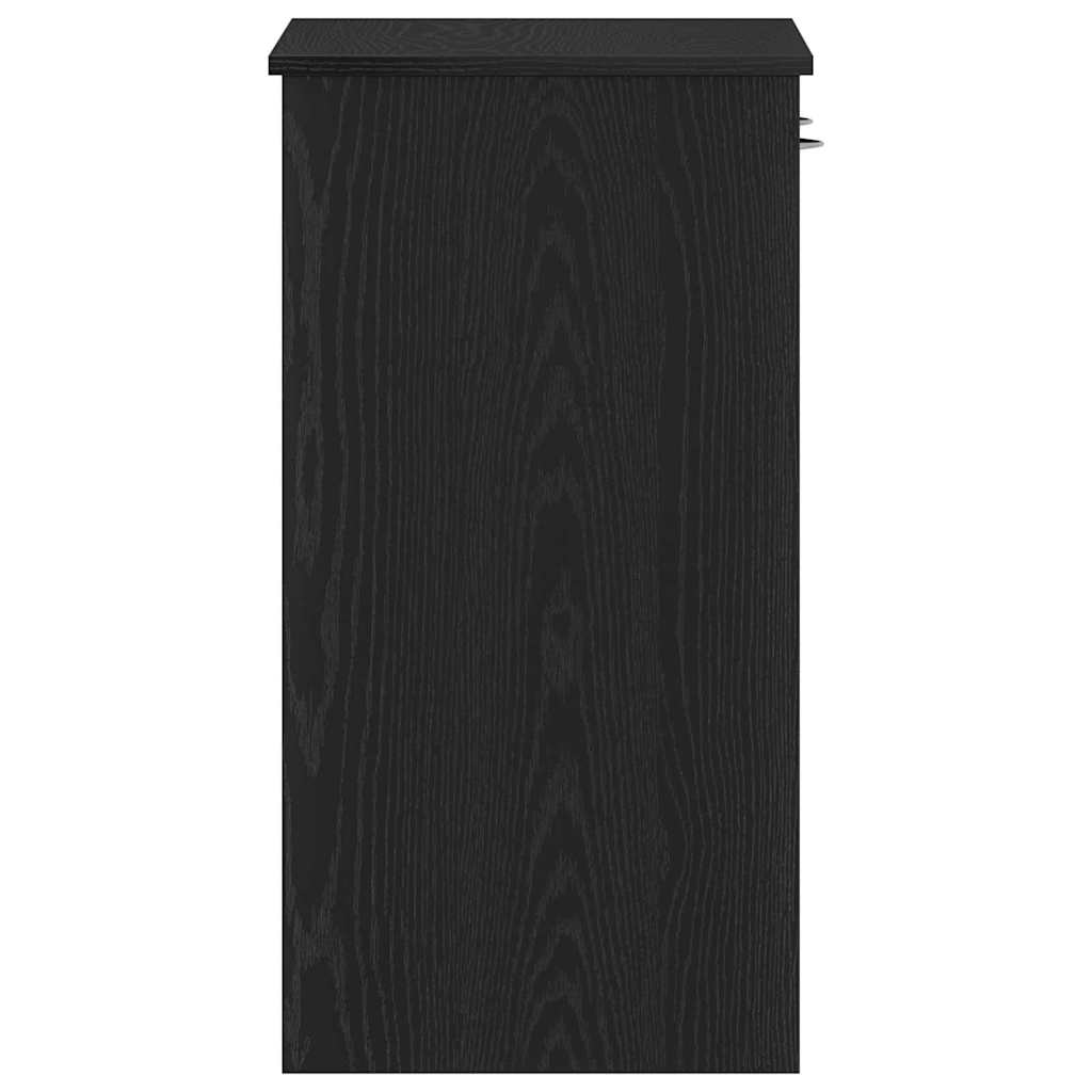 Desk Black Oak-effect 80 x 40 x 75 cm Engineered Wood