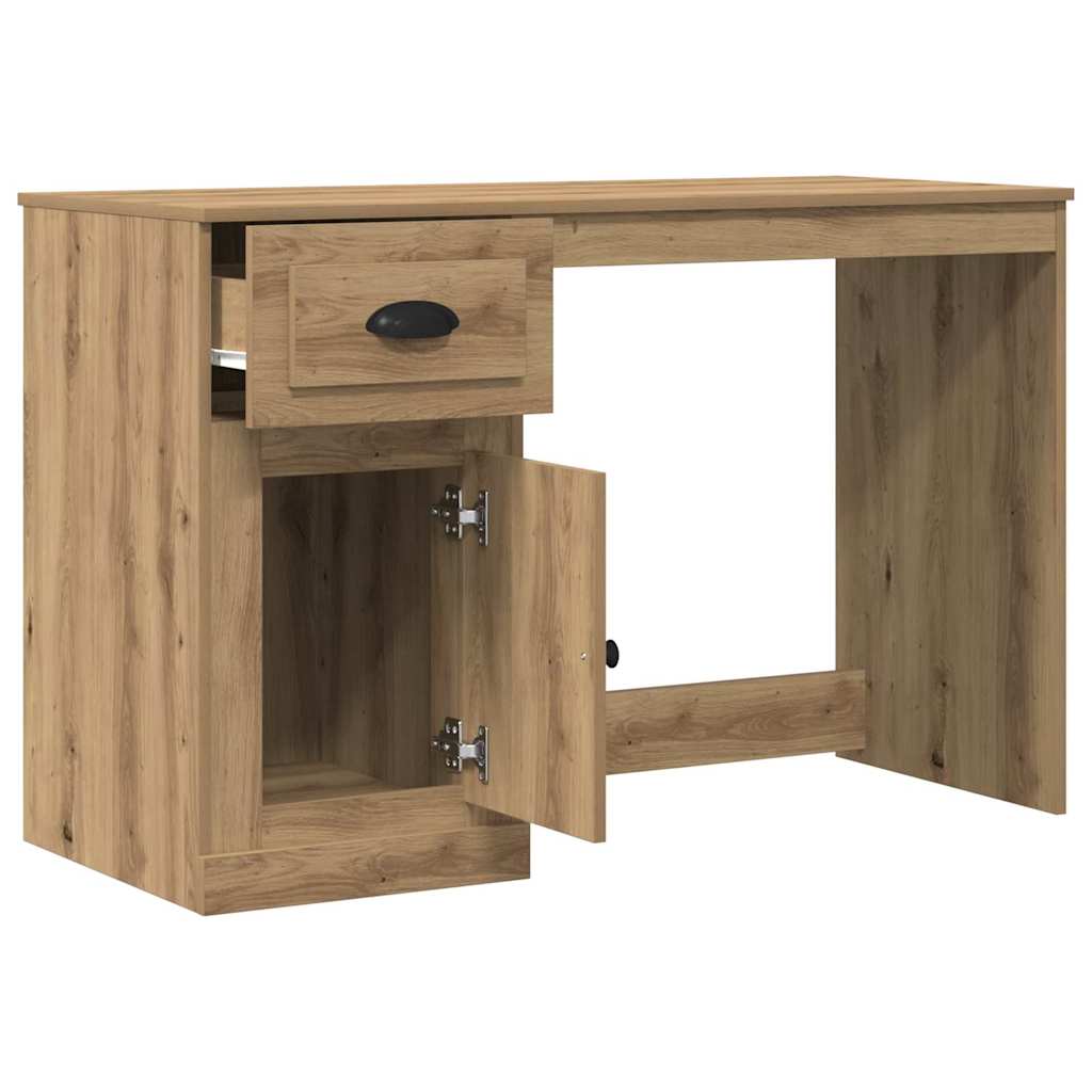 Bureau chêne artisan 50 x 115 x 75 cm panneau de particules