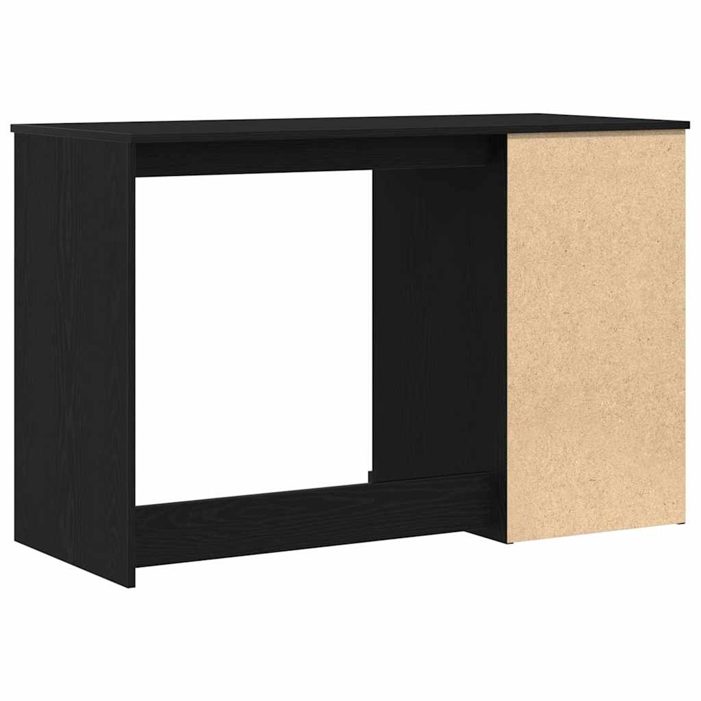 Desk with Storage Black Oak-Effect 50 x 115 x 75 cm