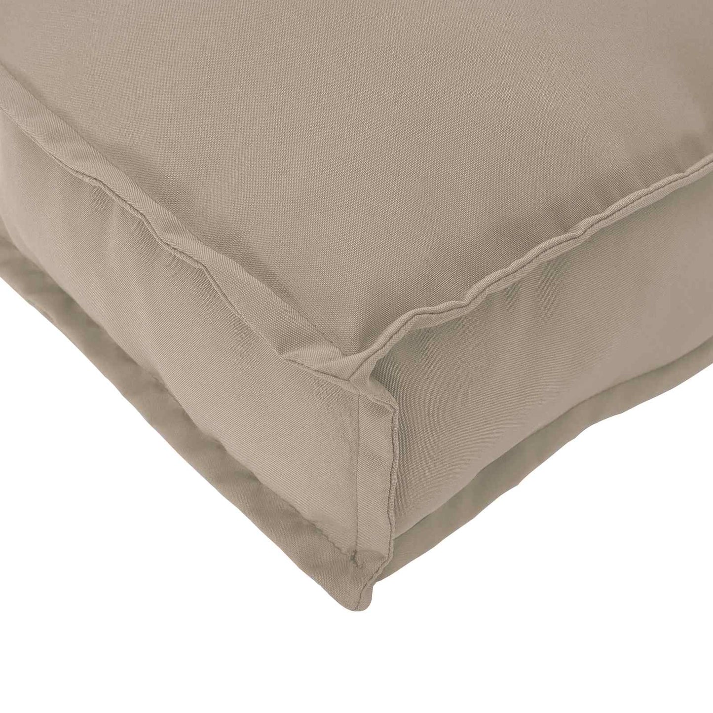 Cushion Taupe 50 x 40 x 12 cm Oxford fabric