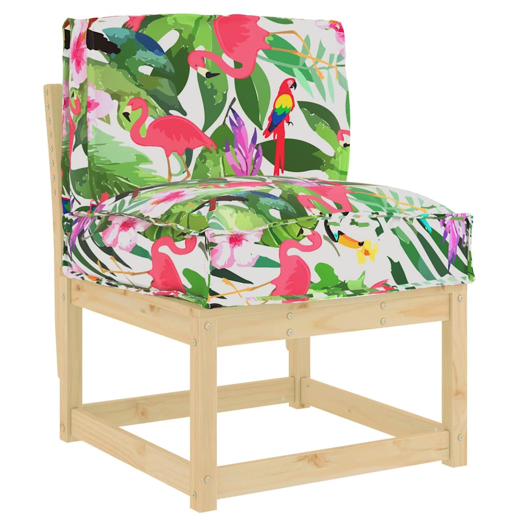 Cushion Floral Multicolored 50 x 40 x 12 cm Oxford fabric