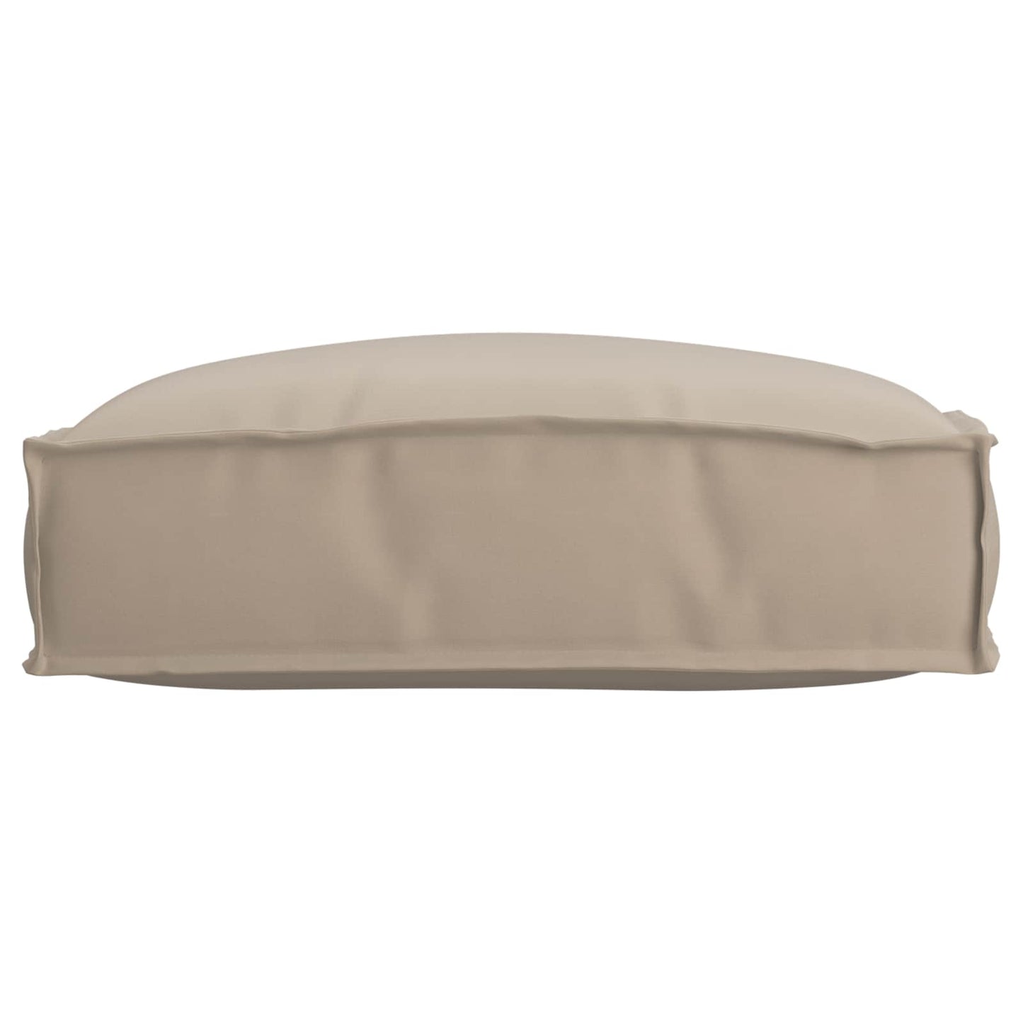 Coussin taupe 50 x 50 x 12 cm tissu Oxford