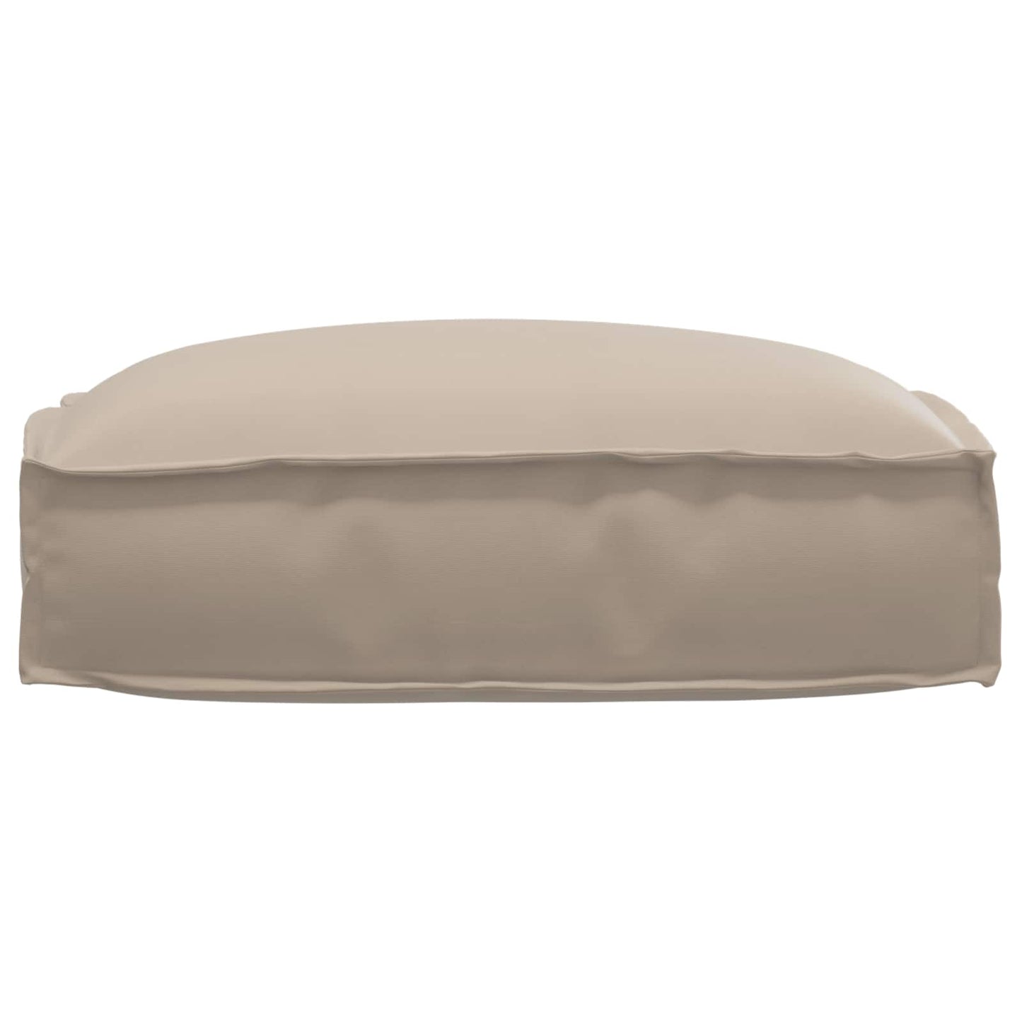 Coussin taupe 50 x 50 x 12 cm tissu Oxford