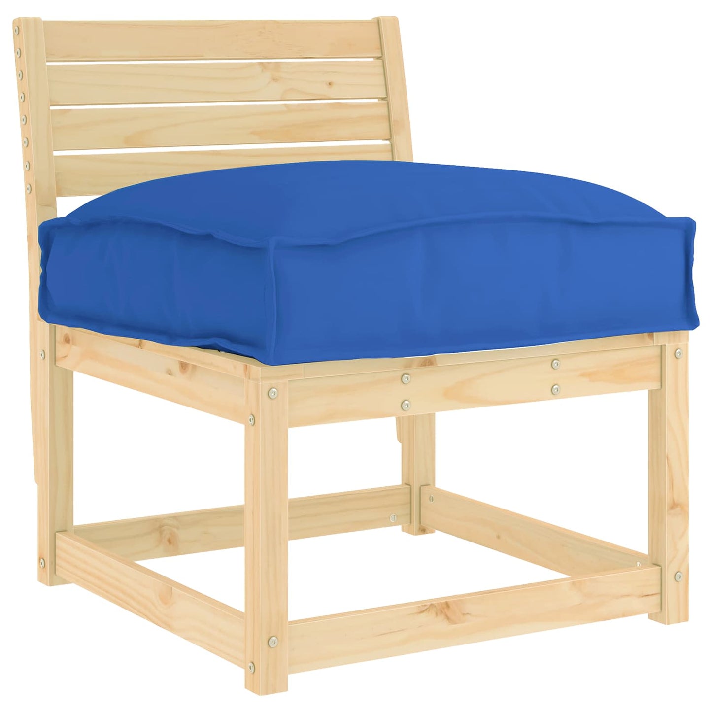 Cushion Royal Blue 50 x 50 x 12 cm Oxford fabric