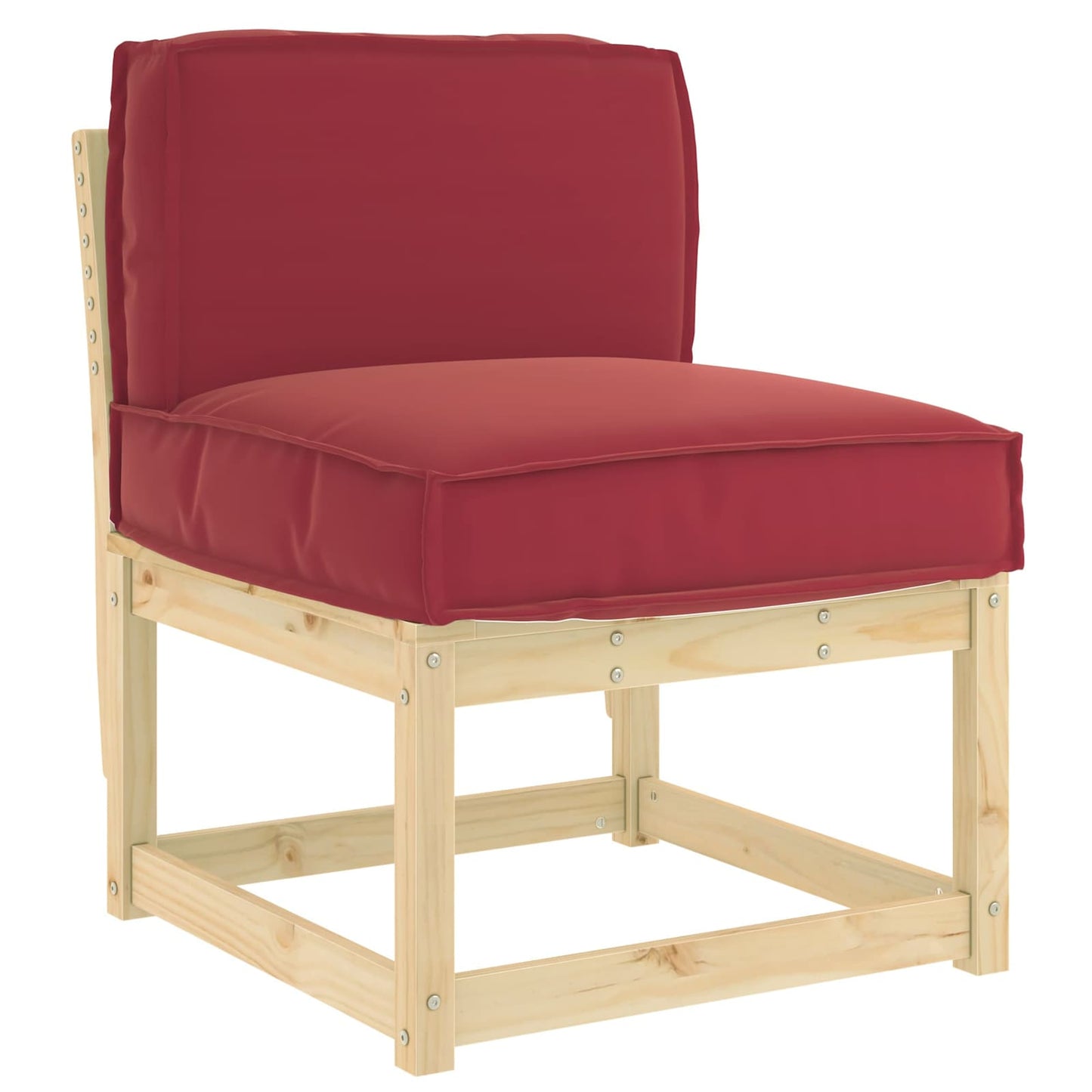 Coussin bordeaux 60 x 40 x 12 cm Tissu Oxford