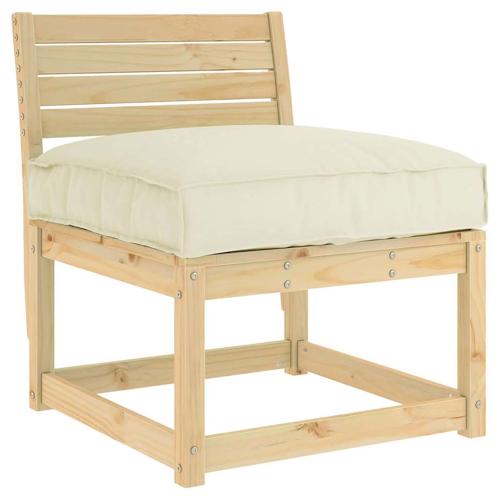 Pallet Kissen für geeignet für Sitz Creme 70 x 70 x 12 cm
