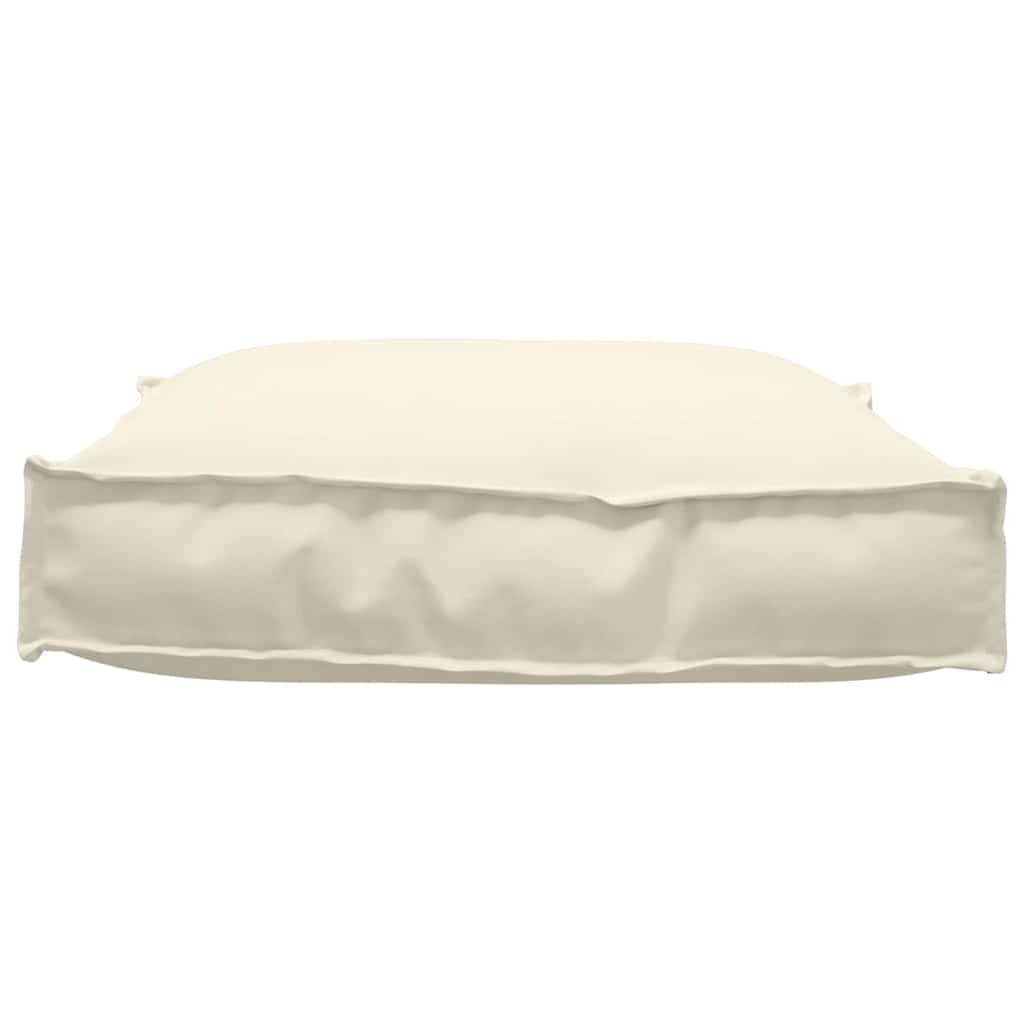 Pallet Kissen für geeignet für Sitz Creme 70 x 70 x 12 cm