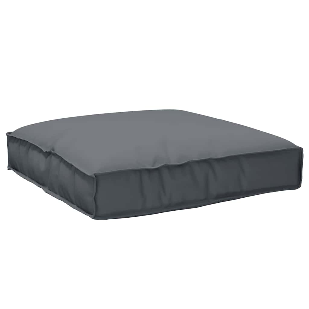 Coussin de palette pour assise adaptée Anthracite 80 x 80 x 12 cm