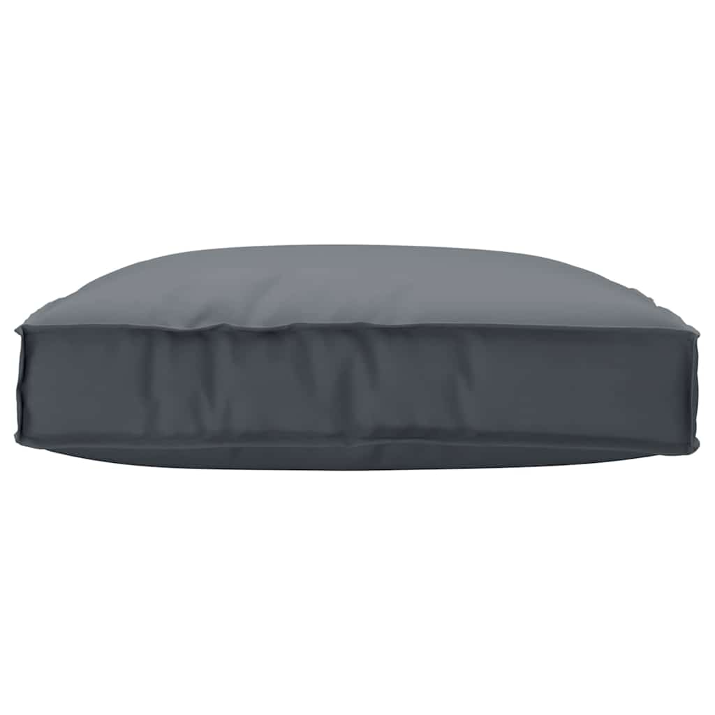 Coussin de palette pour assise adaptée Anthracite 80 x 80 x 12 cm