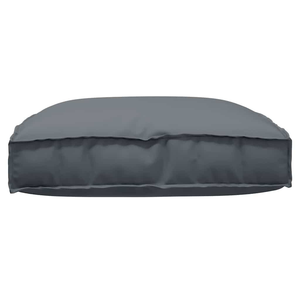 Coussin de palette pour assise adaptée Anthracite 80 x 80 x 12 cm
