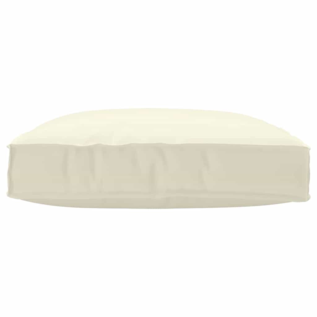 Coussin crème 80 x 80 x 12 cm Tissu Oxford