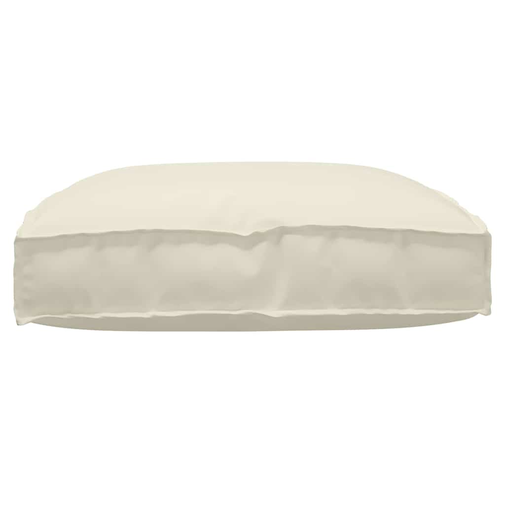 Coussin crème 80 x 80 x 12 cm Tissu Oxford