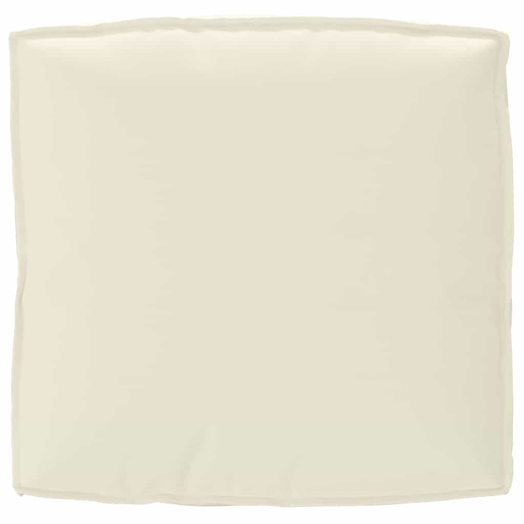 Coussin crème 80 x 80 x 12 cm Tissu Oxford